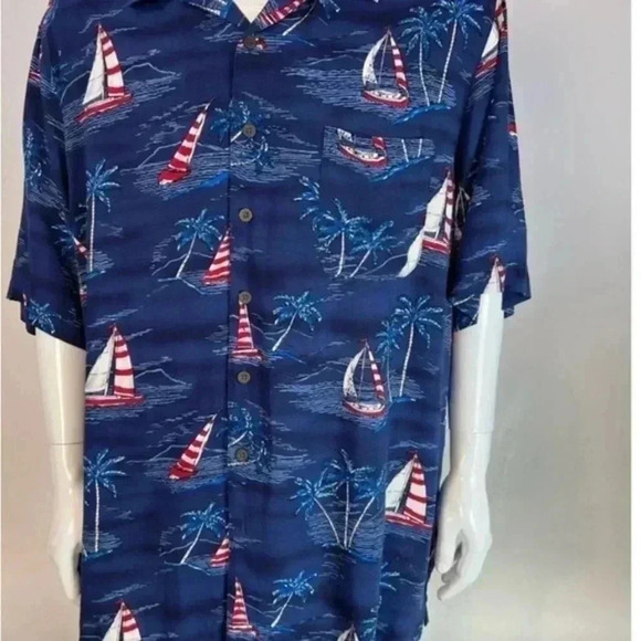 Men’s George button up Hawaiian shirt size 2XL - Picture 1 of 9